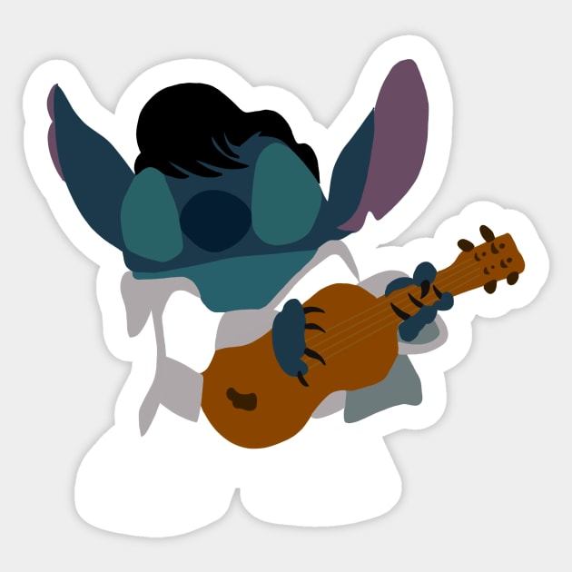 Alien Elvis Sticker by maliarosburg